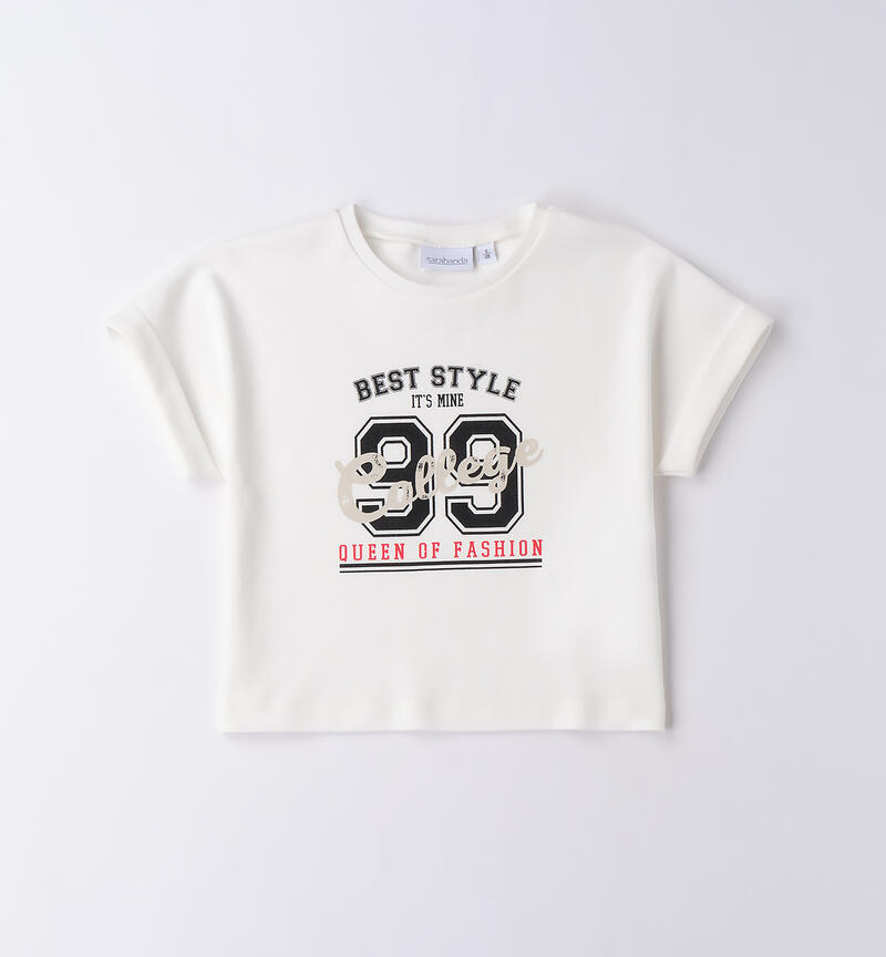 T-shirt per ragazza PANNA-0112