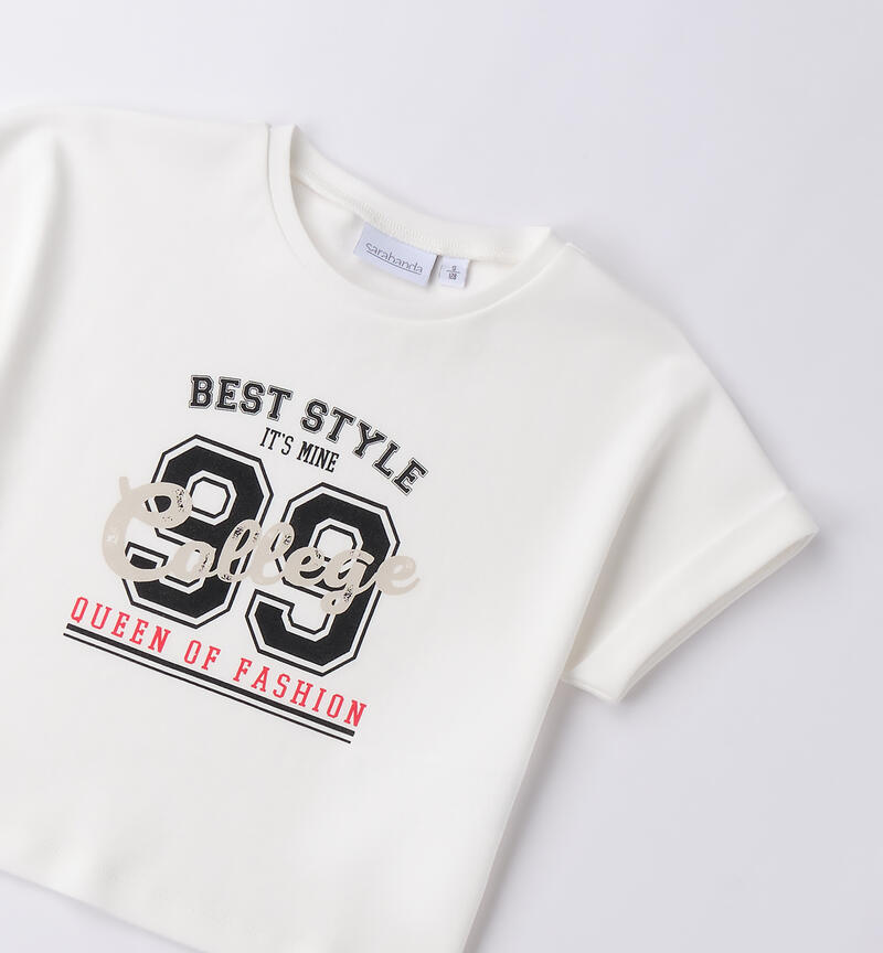 T-shirt per ragazza PANNA-0112