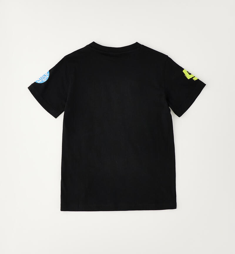 T-shirt per ragazzo 100% cotone NERO-0658