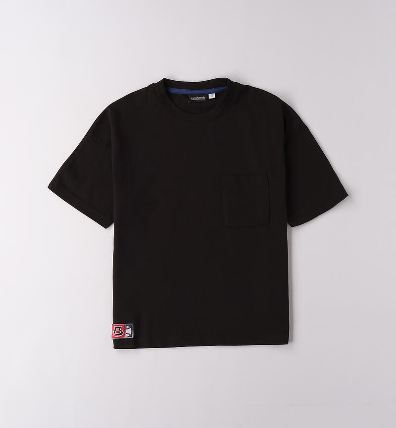 T-shirt per ragazzo NERO-0658