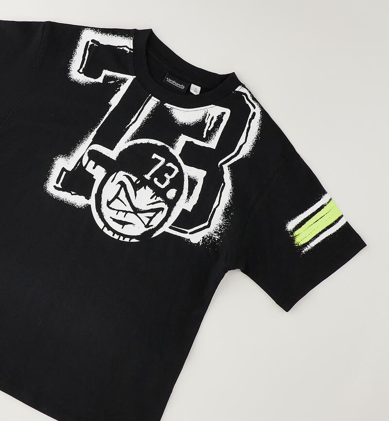 T-shirt per ragazzo NERO-0658