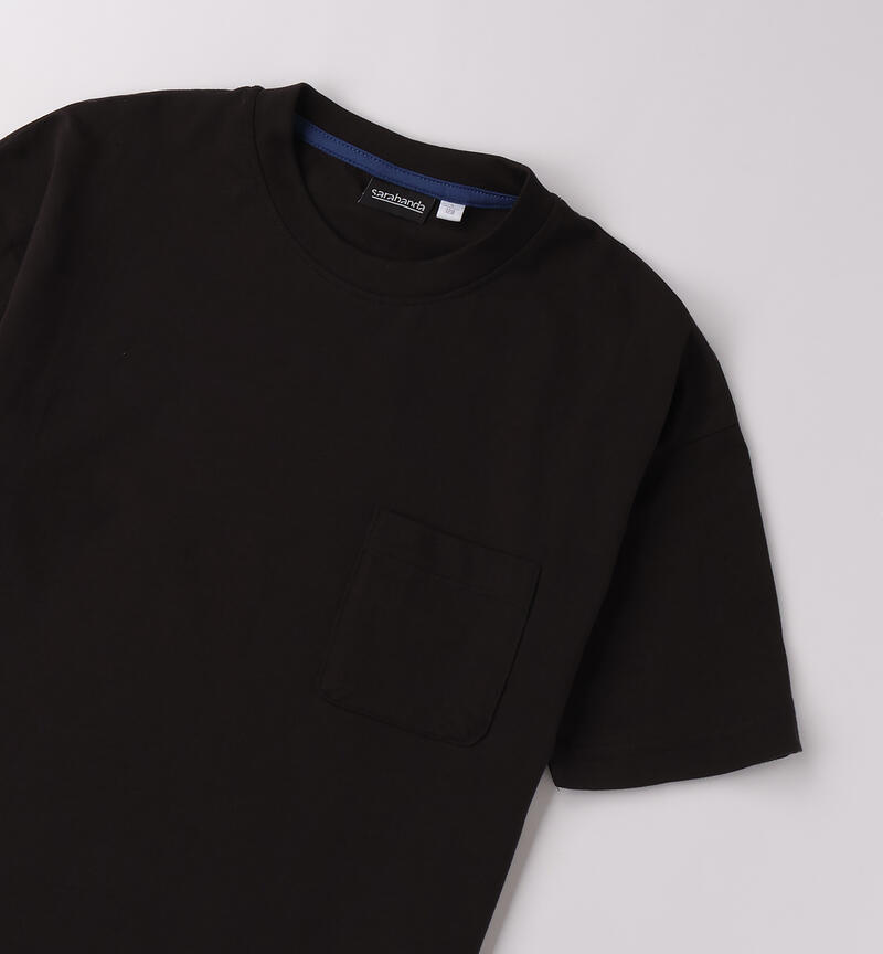 T-shirt per ragazzo NERO-0658