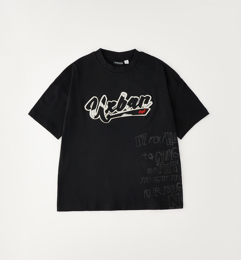 T-shirt for oversized boys NERO-0658