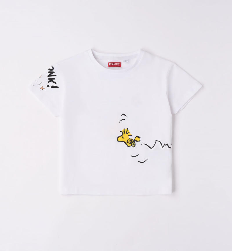 T-shirt ragazza con Snoopy da 8 a 16 anni Sarabanda BIANCO-0113