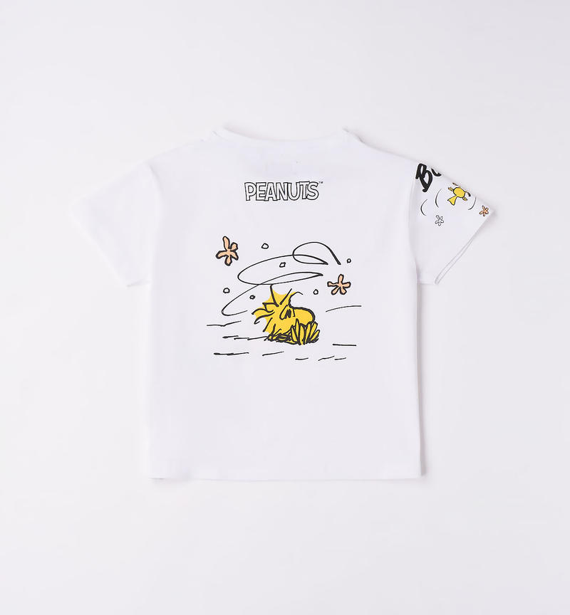 Sarabanda T-shirt with Snoopy for girls from 8 to 16 years BIANCO-0113