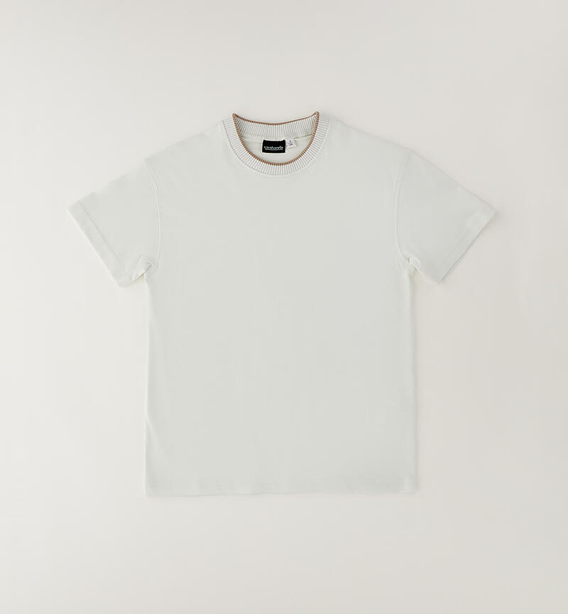 T-shirt ragazzo in cotone GESSO-0242