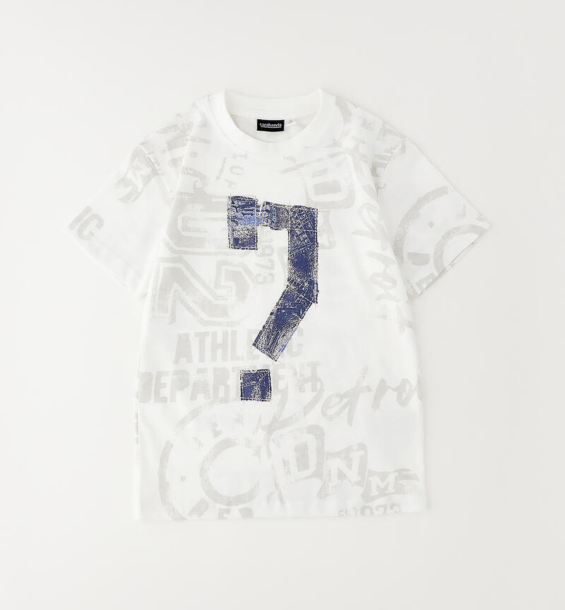 Sarabanda boy's T-shirt PANNA-GRIGIO-6CAD