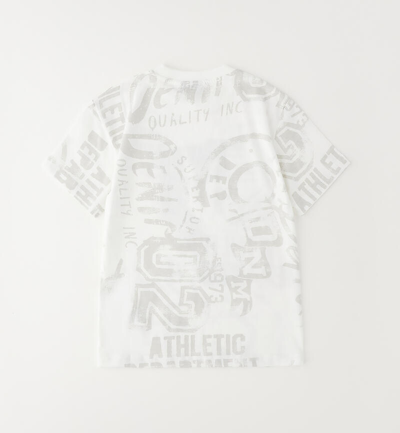 Sarabanda boy's T-shirt PANNA-GRIGIO-6CAD