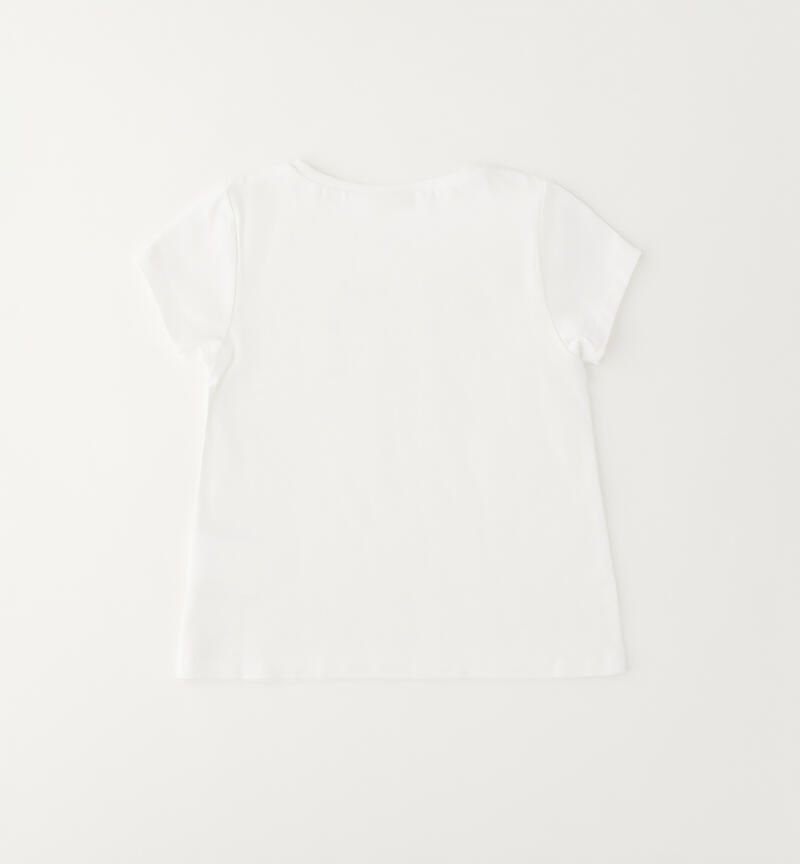 T-Shirt Sarabanda bambina BIANCO-0113