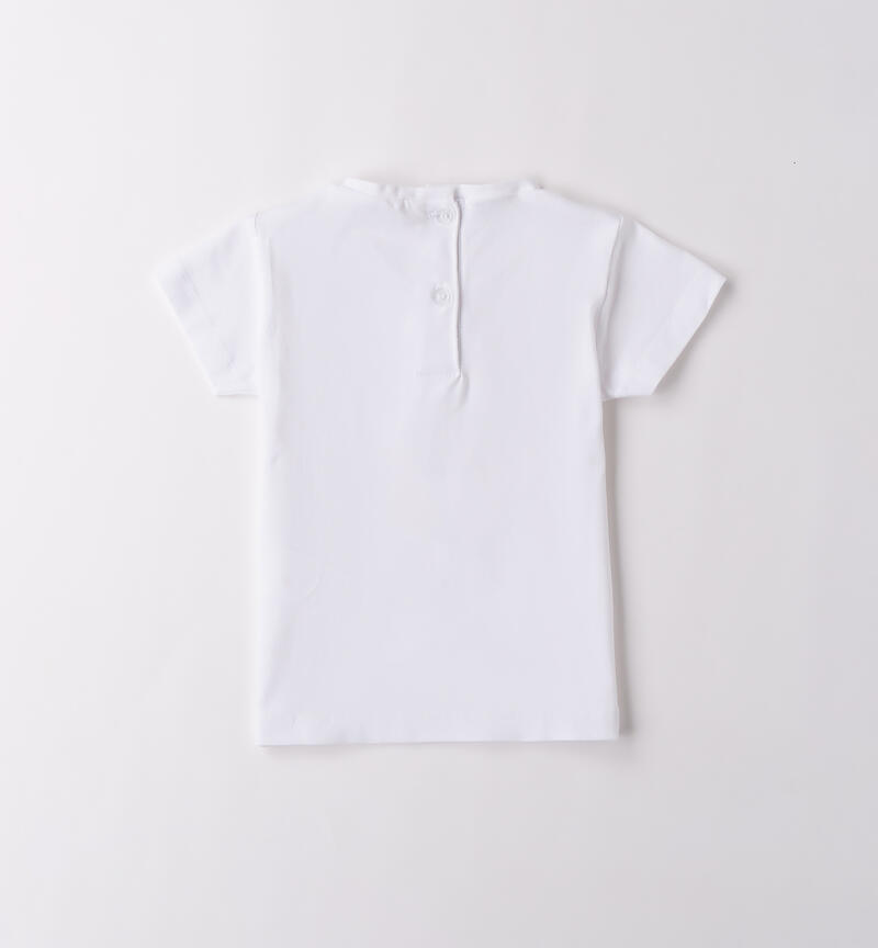 T-shirt Sarabanda bambina BIANCO-0113