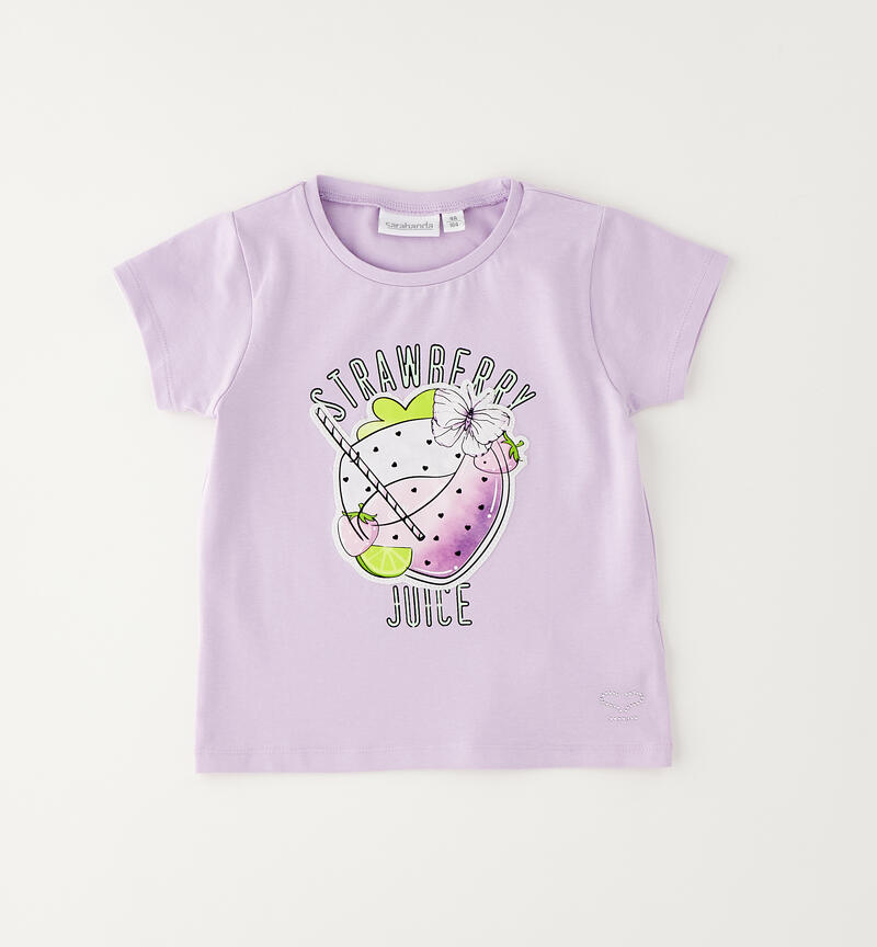 Sarabanda T-shirt for girls LILLA-3391