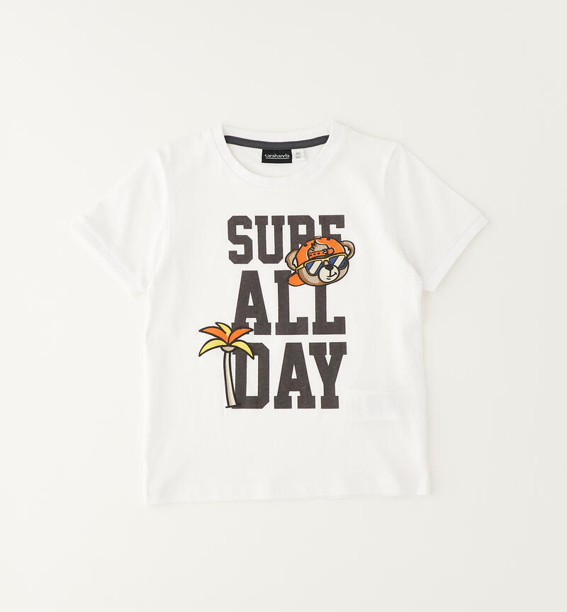 T-shirt Sarabanda da bambino BIANCO-0113