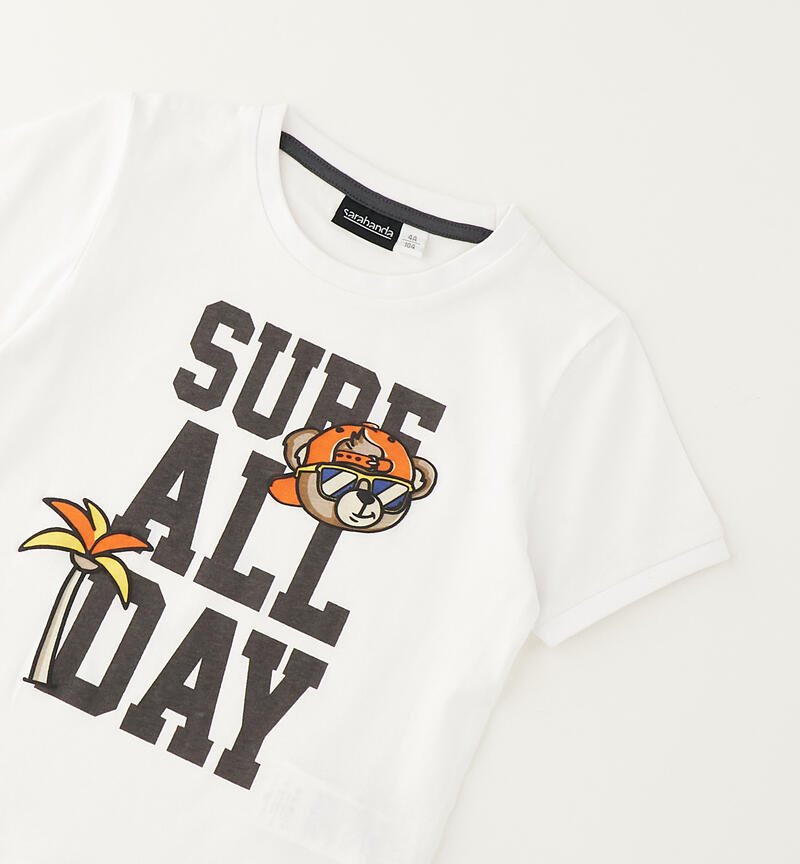 T-shirt Sarabanda da bambino BIANCO-0113