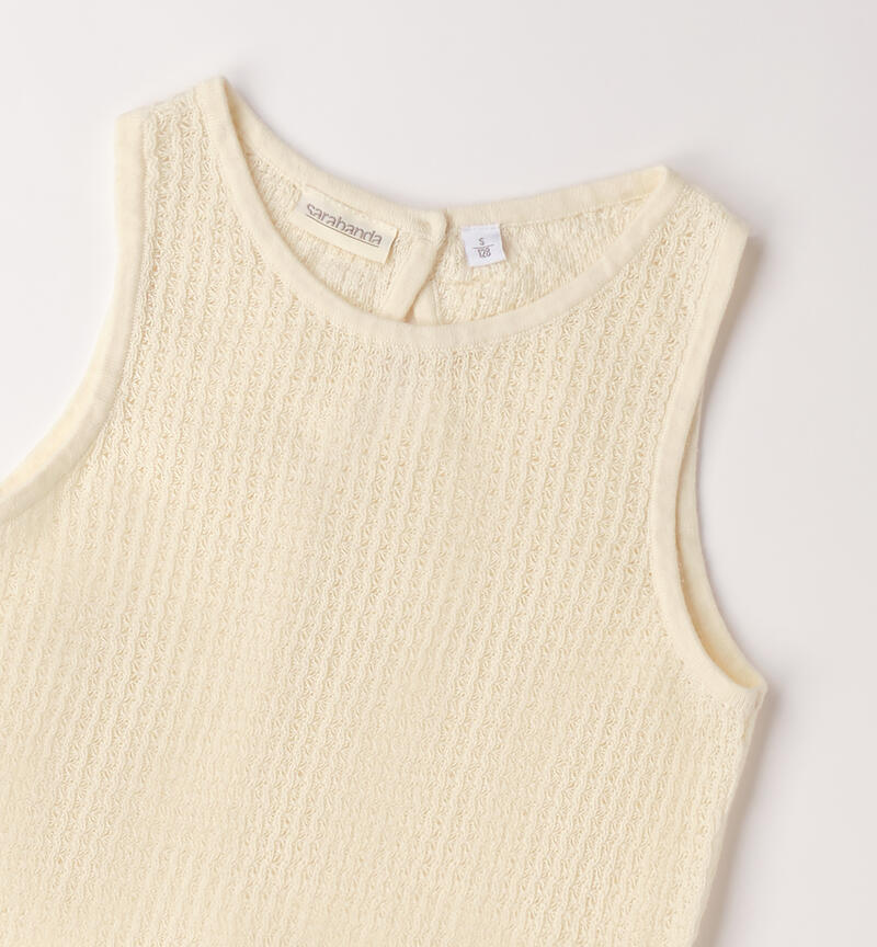 Top da ragazza Sarabanda ECRU'-0133