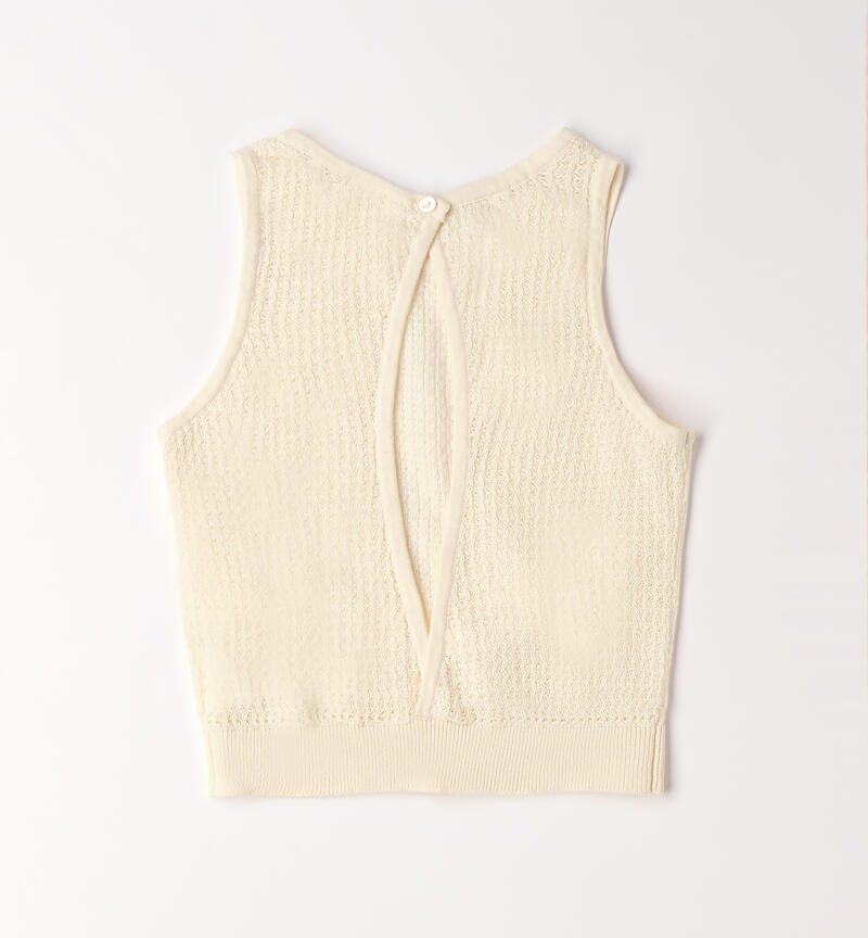 Top da ragazza Sarabanda ECRU'-0133