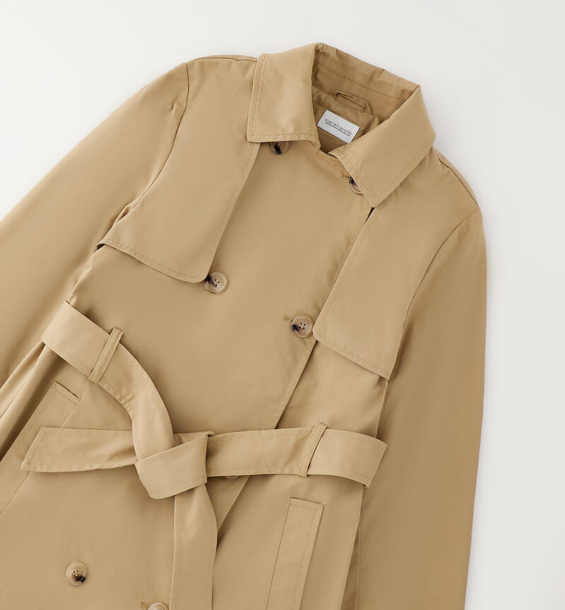 Sarabanda Girl's Trench Coat BEIGE -0746