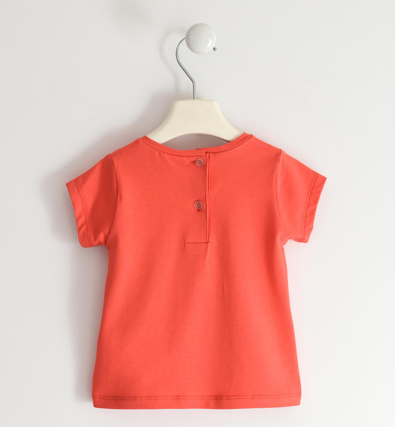 Sarabanda butterfly T-shirt for girls from 9 months to 8 years ROSSO-2152