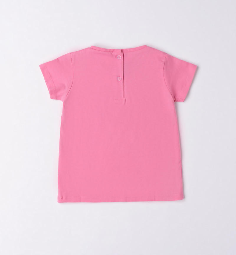 Sarabanda glitter kitten T-shirt for girls from 9 months to 8 years ROSA-2426