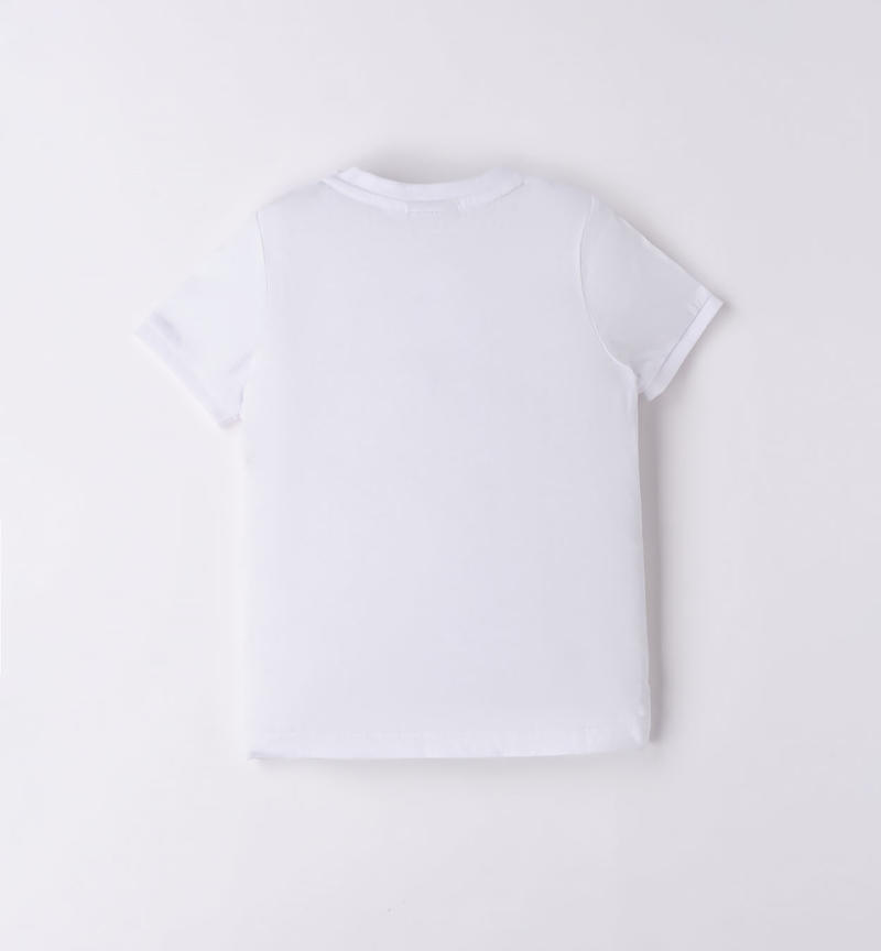T-shirt bambino con papillon da 9 mesi a 8 anni Sarabanda BIANCO-0113