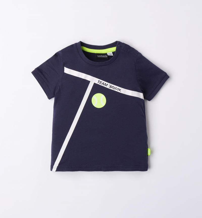 Sarabanda t-shirt for boys from 9 months to 8 years NAVY-3854