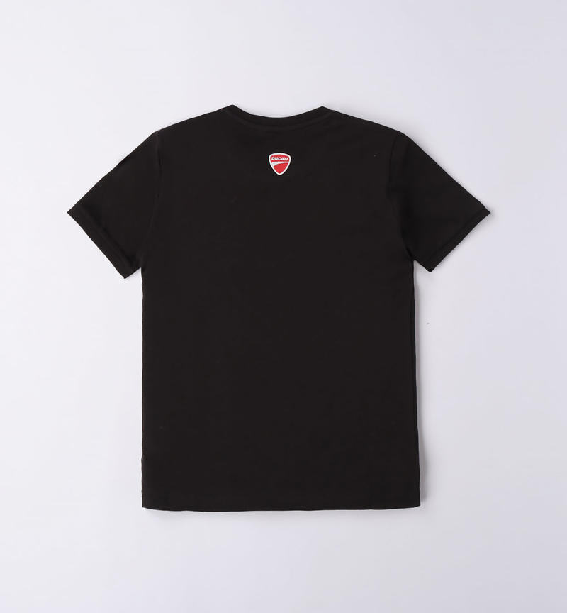 Ducati logo t-shirt for boys from 3 to 16 years NERO-0658