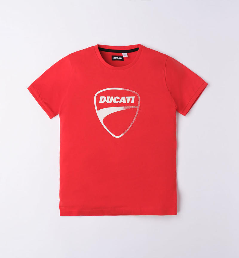 Ducati logo t-shirt for boys from 3 to 16 years ROSSO-2236