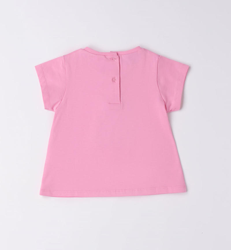 Sarabanda bunny T-shirt for girls from 12 months to 8 years ROSA-2414