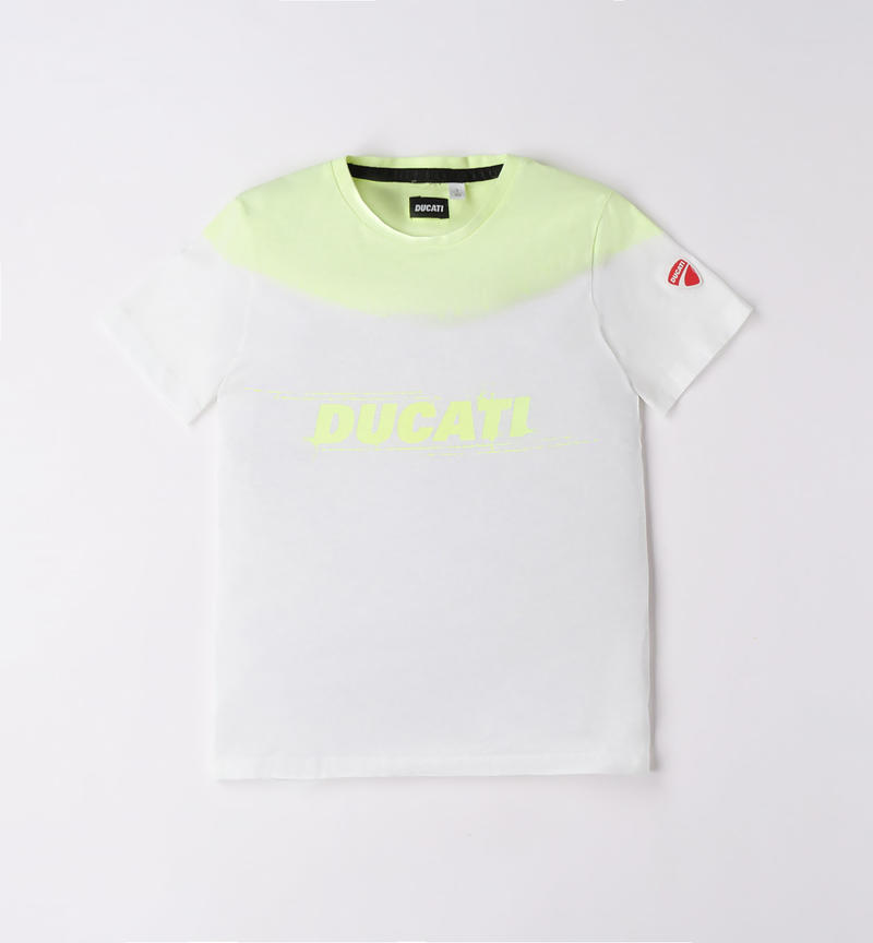Ducati 100% cotton t-shirt for boys from 3 to 16 years GREEN ACID-5841