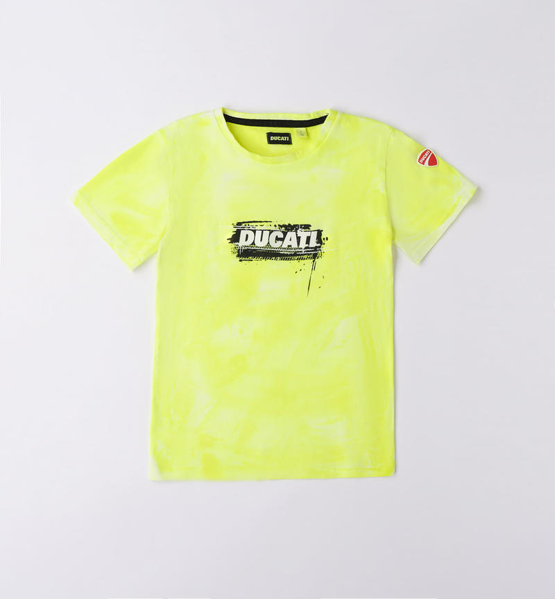T-shirt Ducati bambino 100% cotone da 3 a 16 anni GREEN ACID-5841