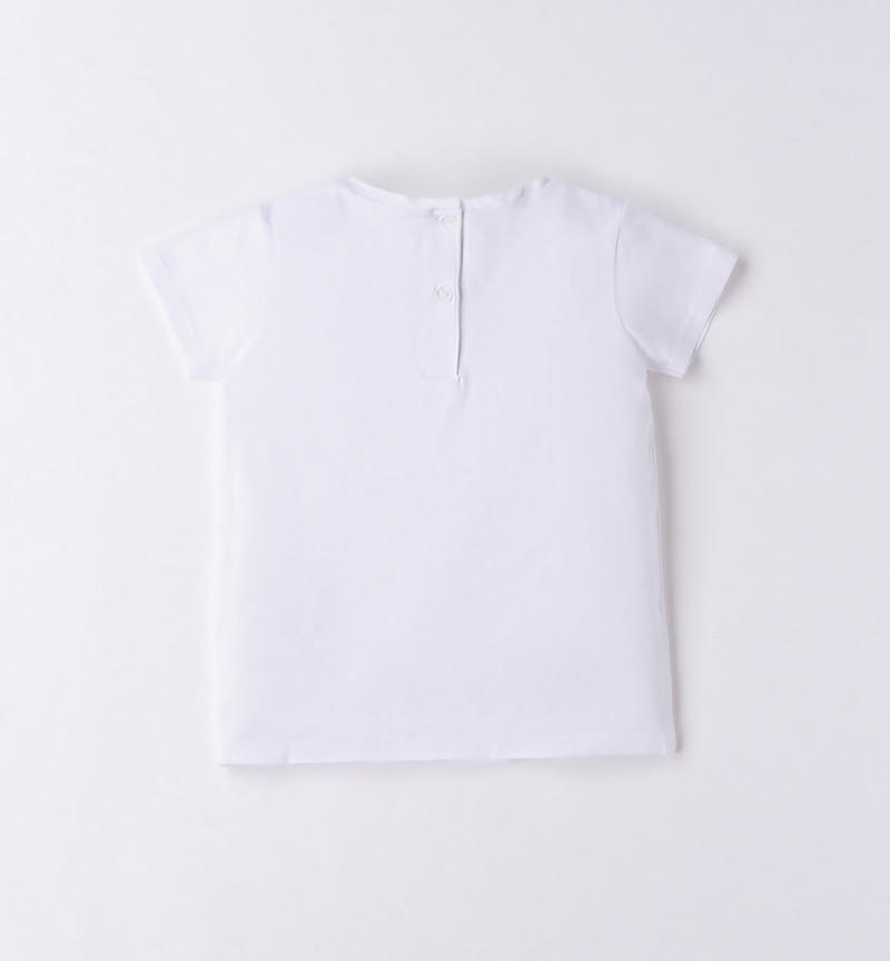 Sarabanda Love T-shirt for girls from 9 months to 8 years BIANCO-0113