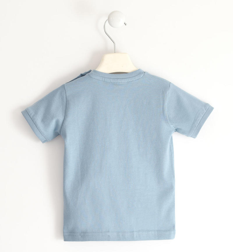 Sarabanda t-shirt for boys 100% cotton with breast pocket and cute prints from 6 months to 8 years AZZURRO-3922