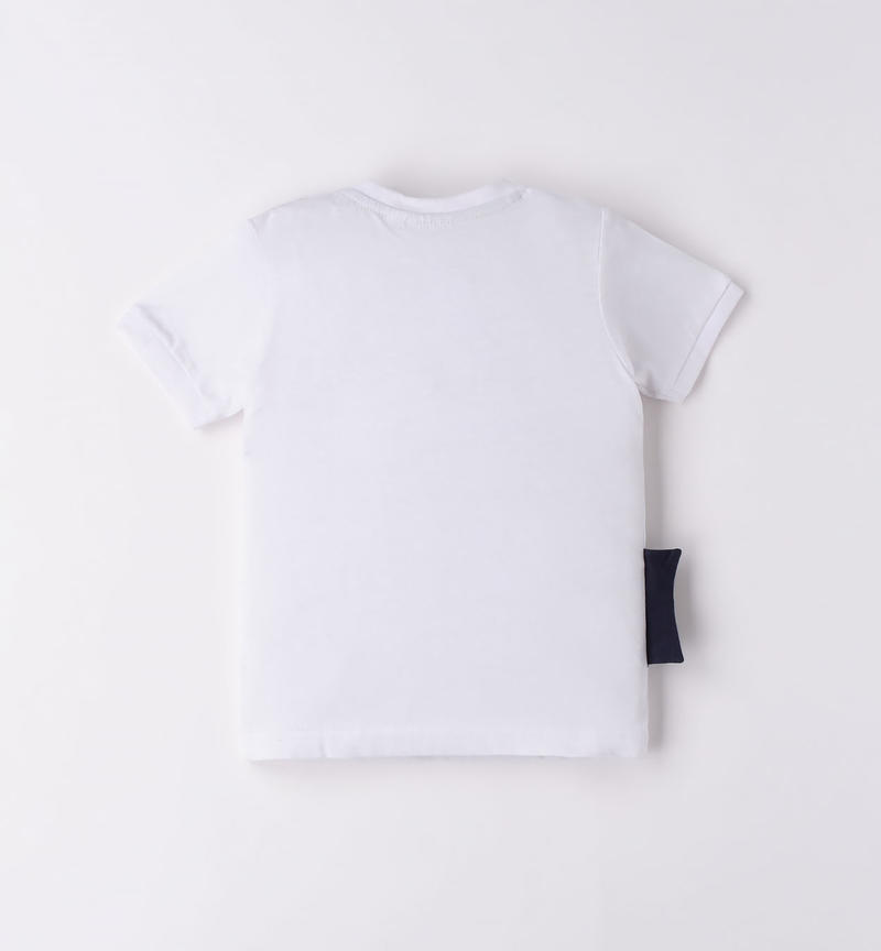 T-shirt pesce bambino da 9 mesi a 8 anni Sarabanda BIANCO-0113