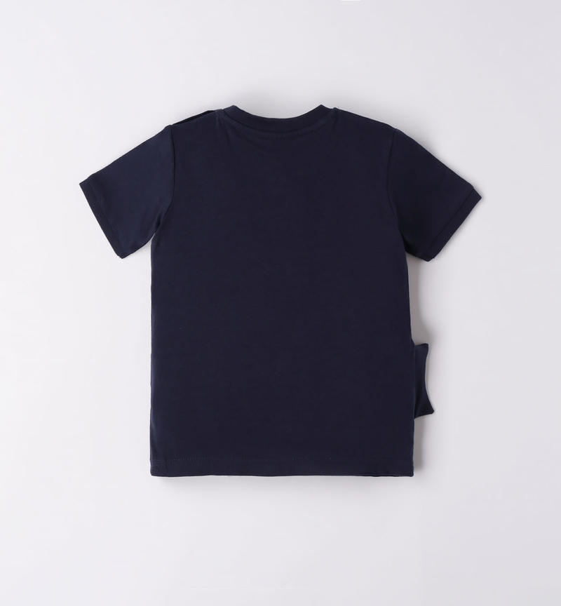 Sarabanda fish t-shirt for boys from 9 months to 8 years NAVY-3854