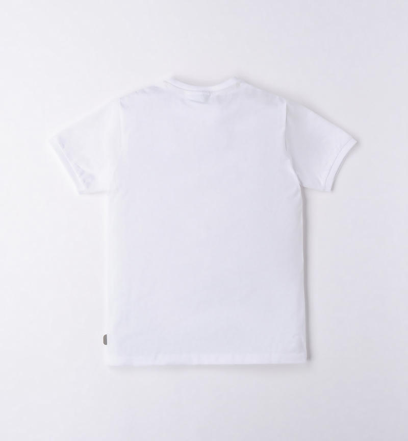 Sarabanda t-shirt for boys from 8 to 16 years BIANCO-0113