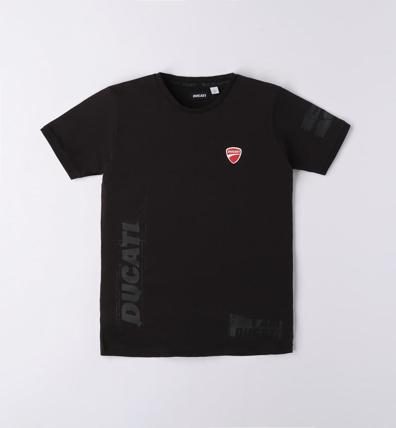Ducati printed t-shirt for boys from 3 to 16 years NERO-0658