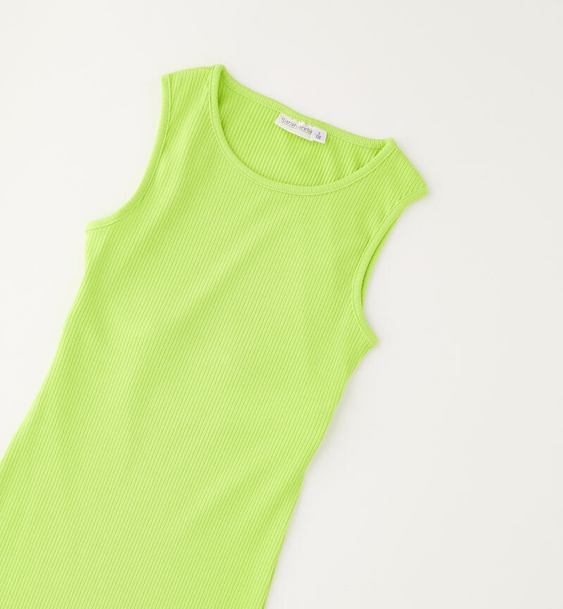 Tubino per bambina Sarabanda LIME -5228