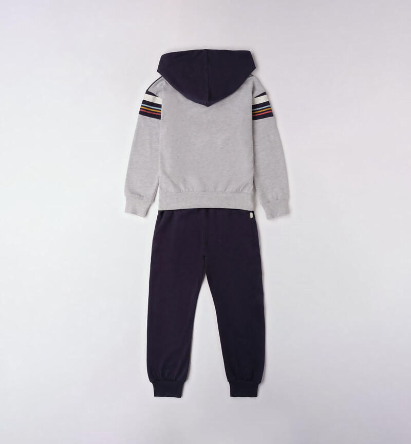 Sarabanda 100% cotton tracksuit for boys from 8 to 16 years NAVY-3854