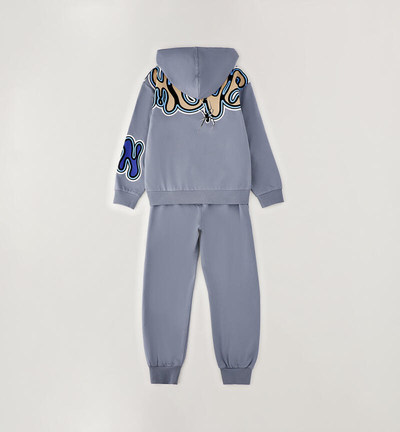 100% cotton tracksuit for boys GRIGIO  -3882