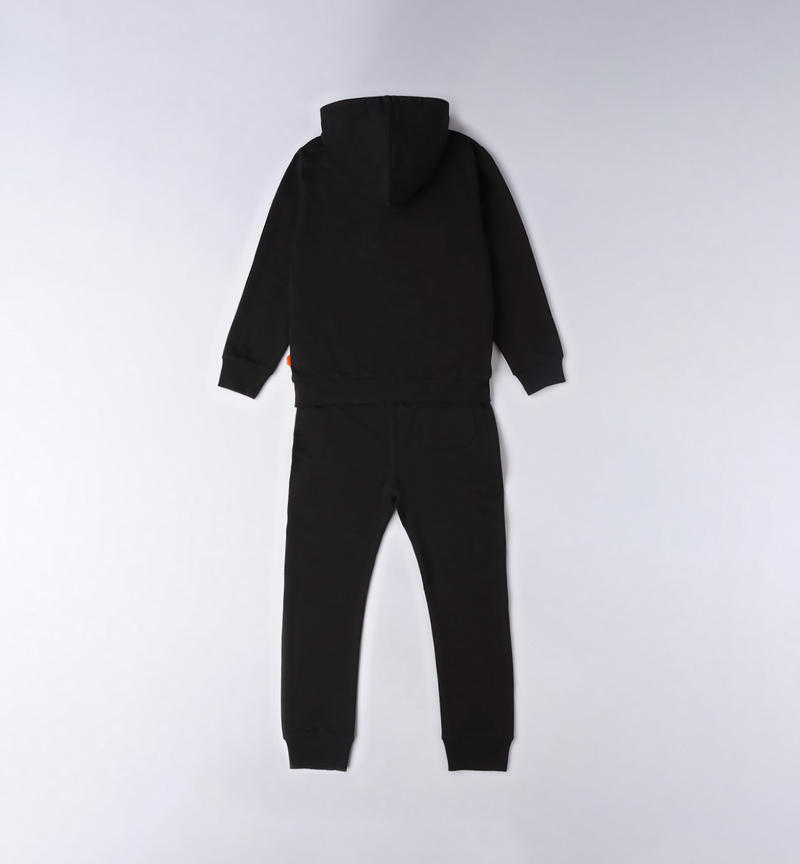 Sarabanda baggy tracksuit for boys from 8 to 16 years NERO-0658