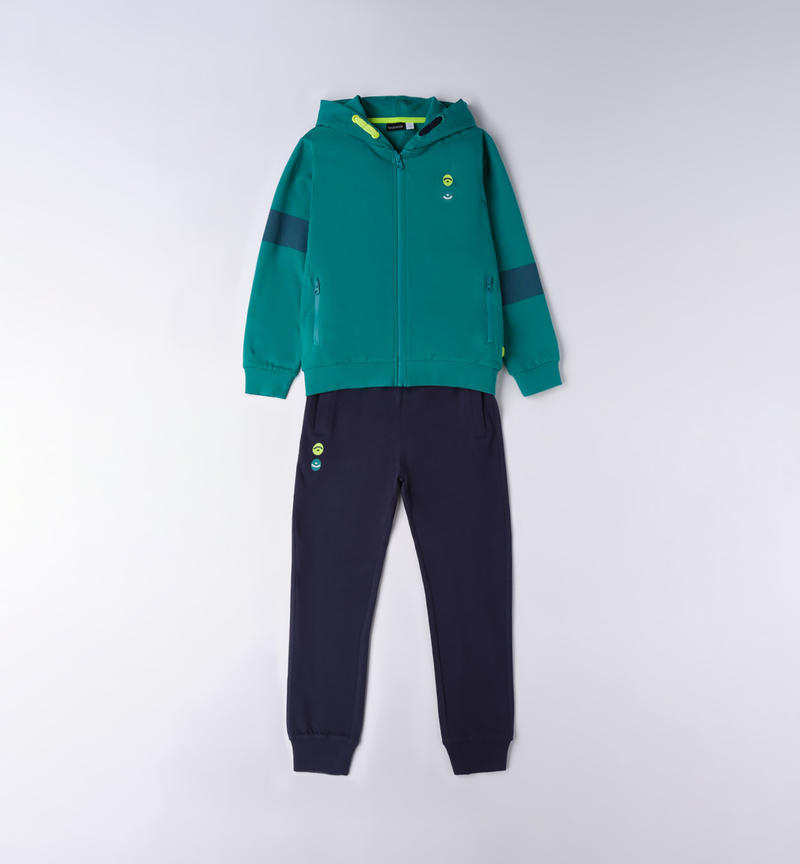 Tuta baggy ragazzo da 8 a 16 anni Sarabanda VERDE-4456