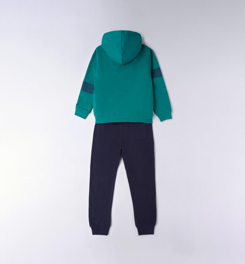 Tuta baggy ragazzo da 8 a 16 anni Sarabanda VERDE-4456