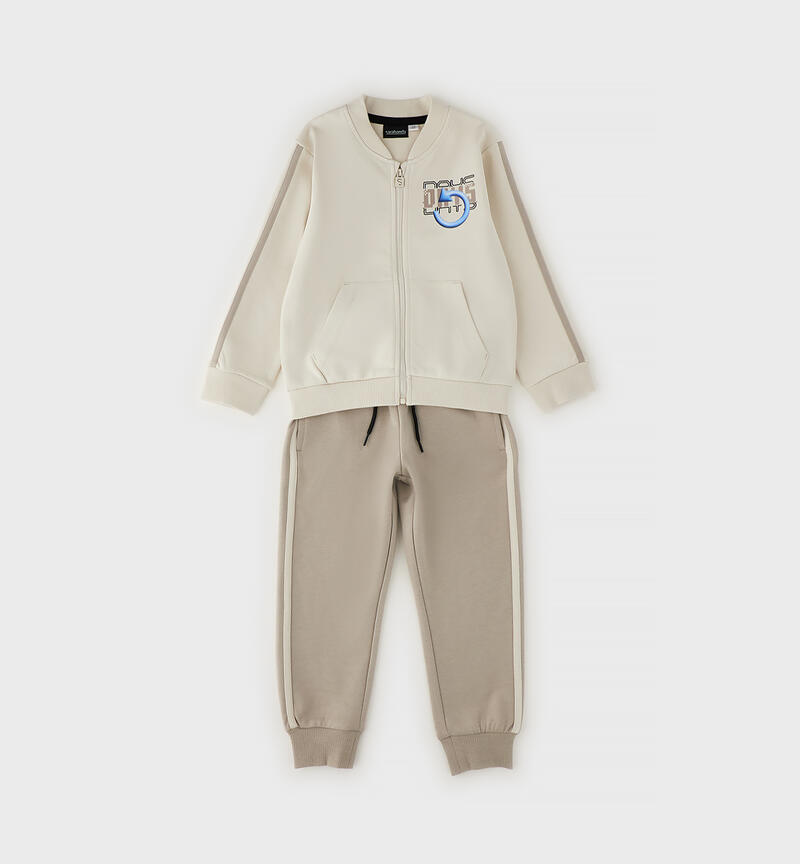 Tuta bambino bicolore ECRU'-0164