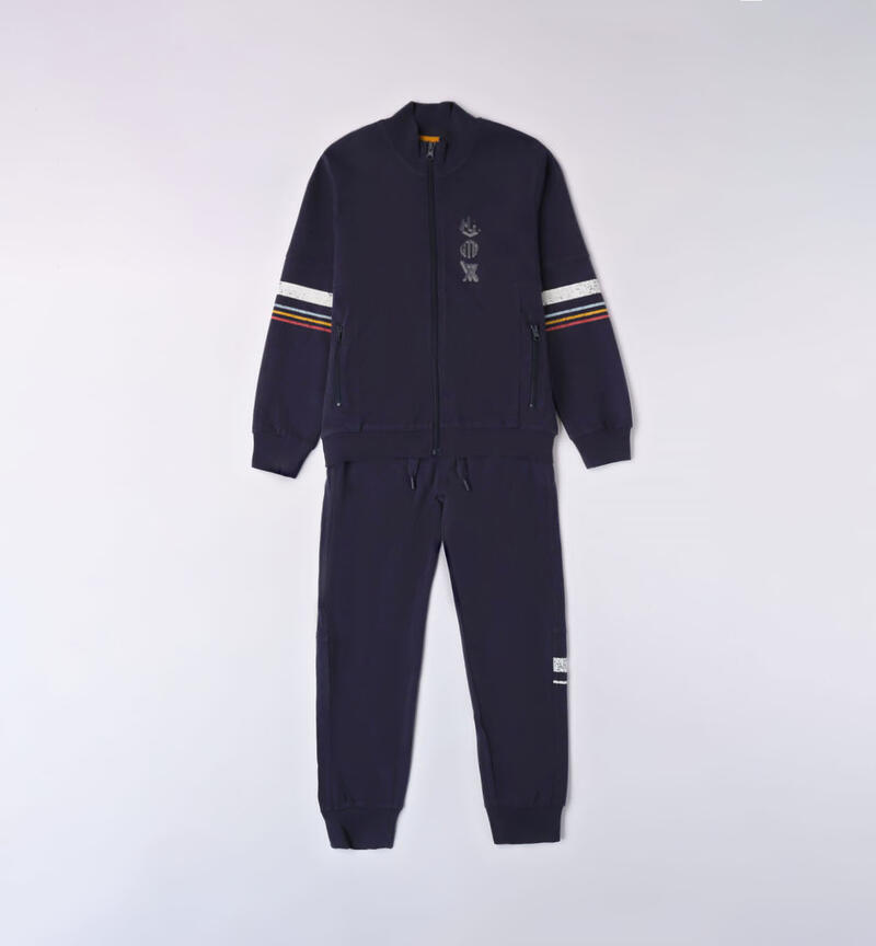 Sarabanda blue tracksuit for boys from 8 to 16 years NAVY-3854
