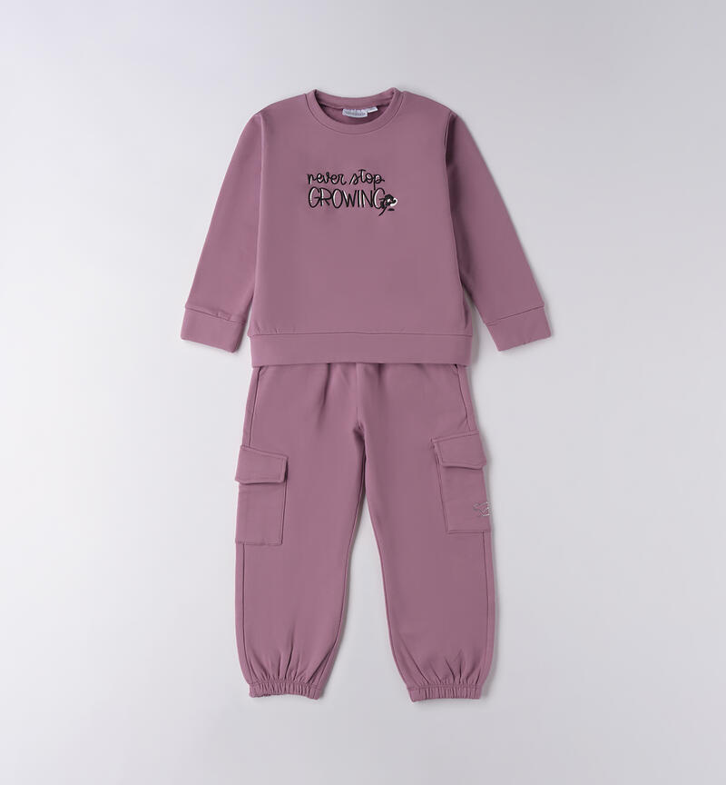 Girl's tracksuit VERY GRAPE-3113