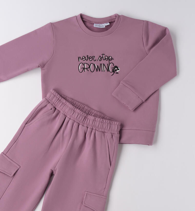 Girl's tracksuit VERY GRAPE-3113