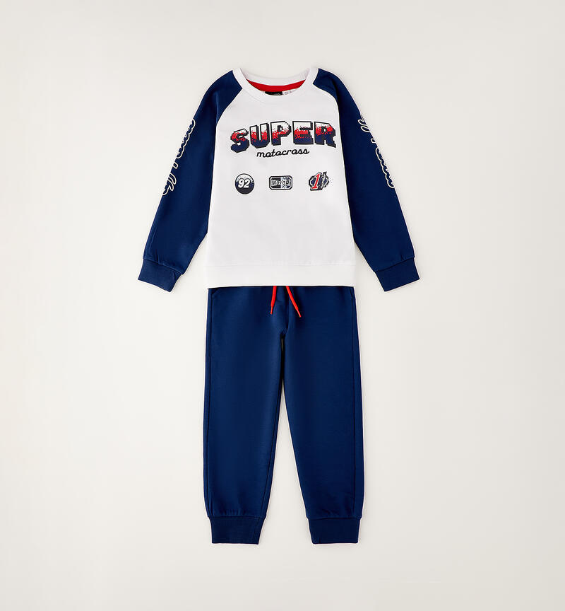 Two-piece tracksuit for children BIANCO-0113