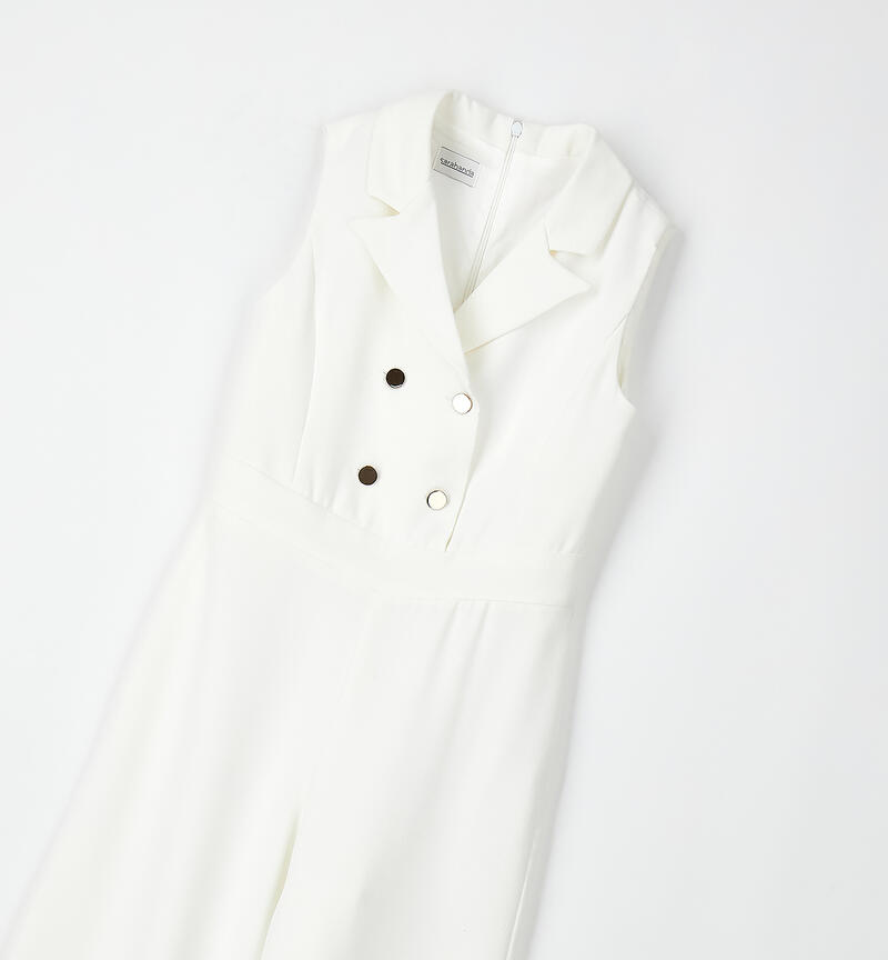 Tuta elegante per ragazza PANNA-0112