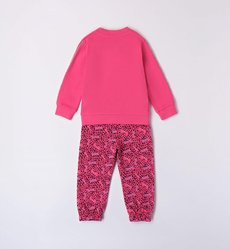 Sarabanda fuchsia tracksuit for girls from 9 months to 8 years FUXIA-2443