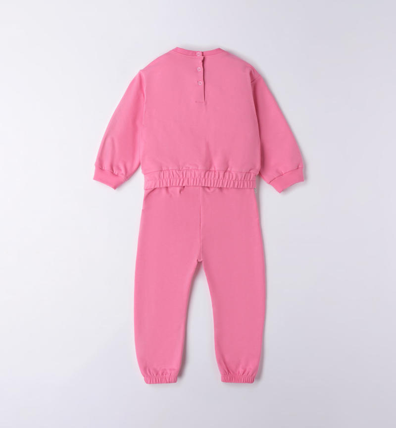Sarabanda glitter outfit for girls from 9 months to 8 years ROSA-2426