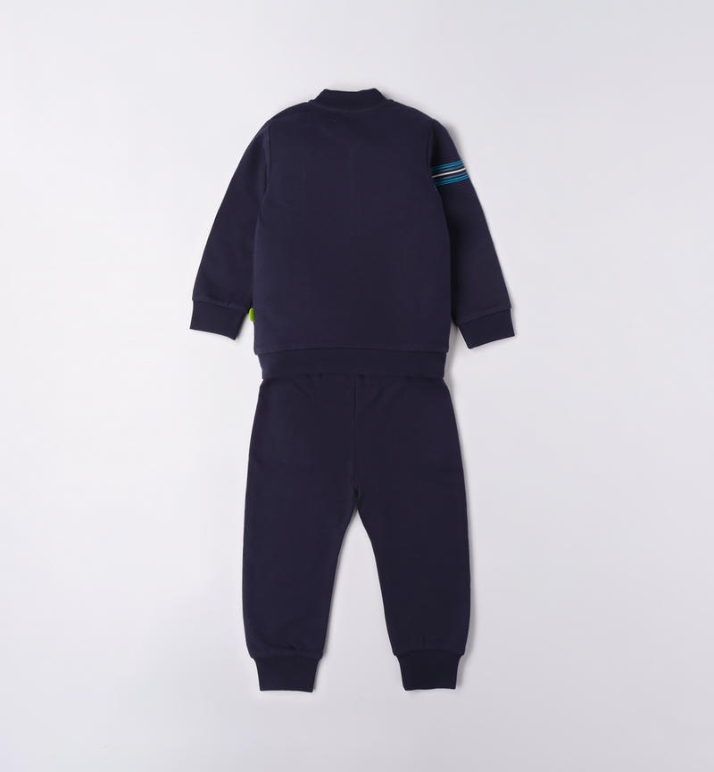 Tuta in felpa per bambino da 9 mesi a 8 anni Sarabanda NAVY-3854